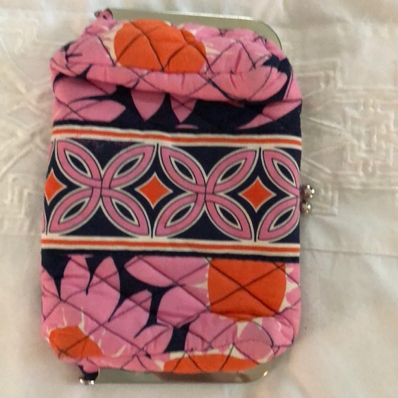 Vera Bradley Pink/Navy Clutch - Picture 3 of 3